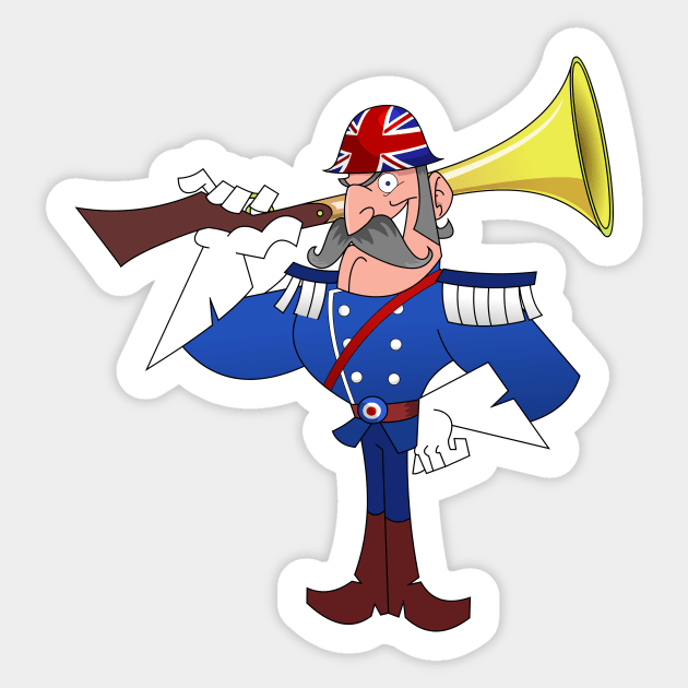 Union Jack Sticker by AndroidCodex